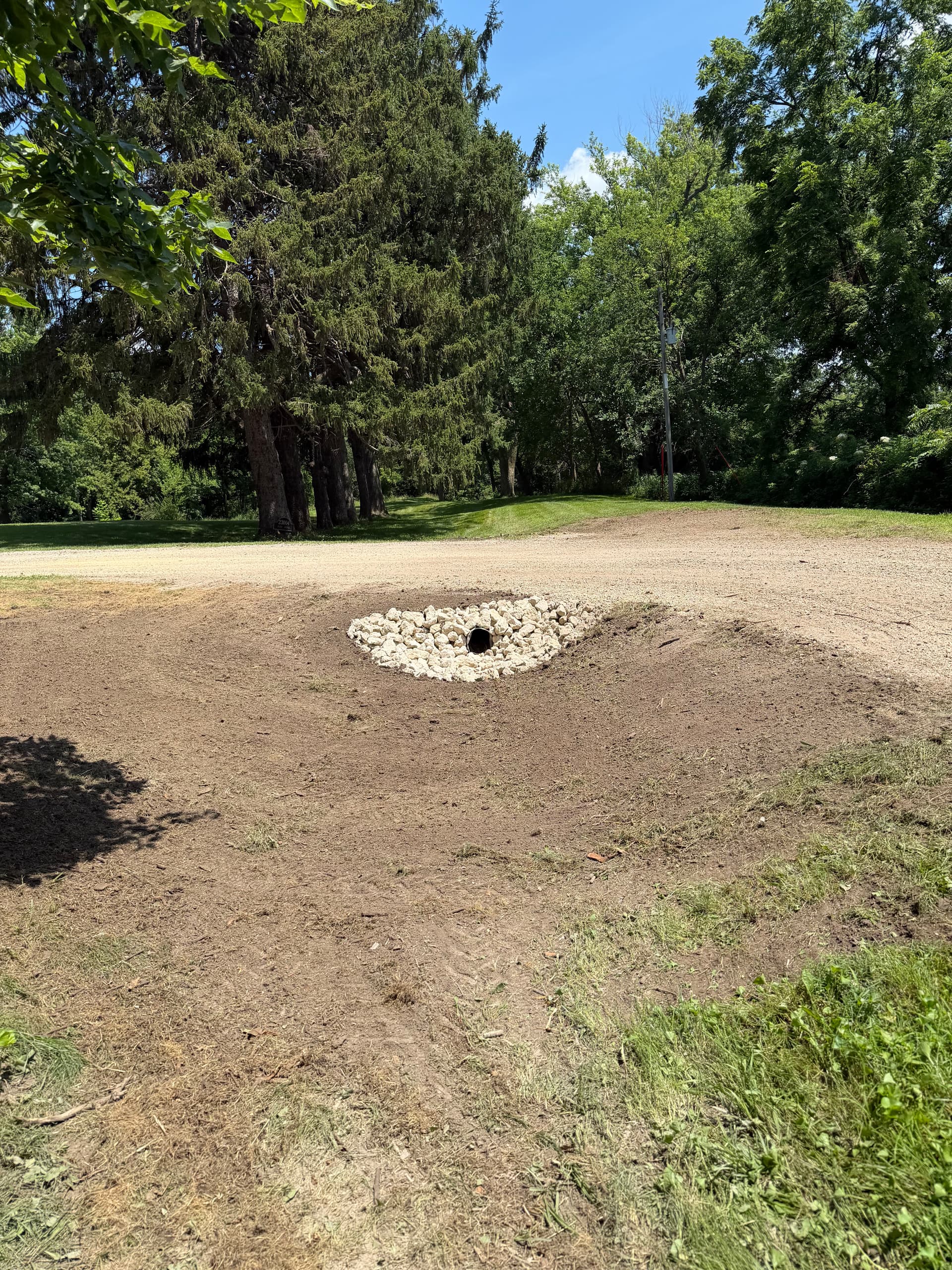 Gallery photos for Buried Culvert Dug Out to Fix a Drainage Problem: Image #1