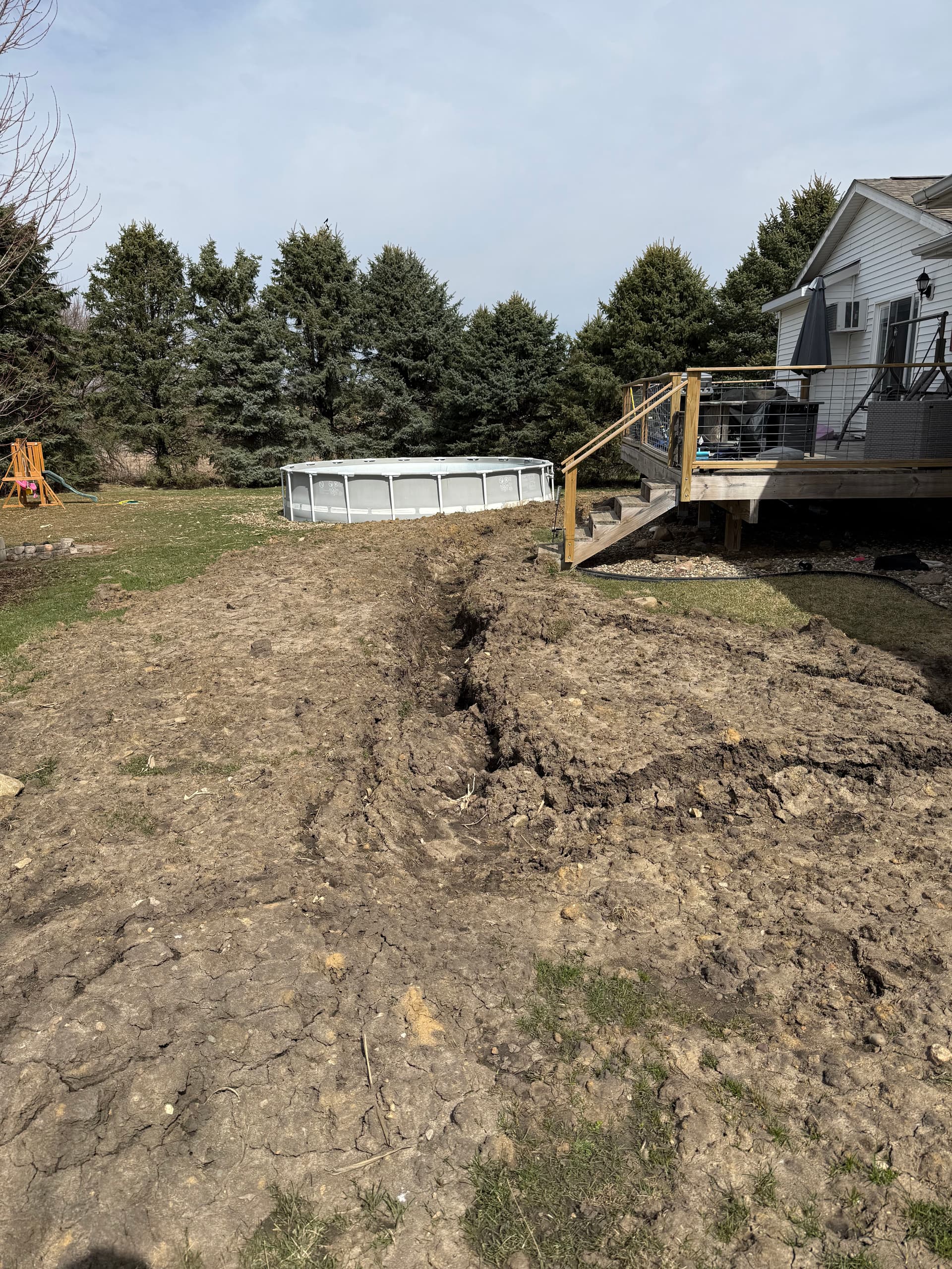 Gallery photos for Gas Line Restoration and Yard Leveling: Image #1